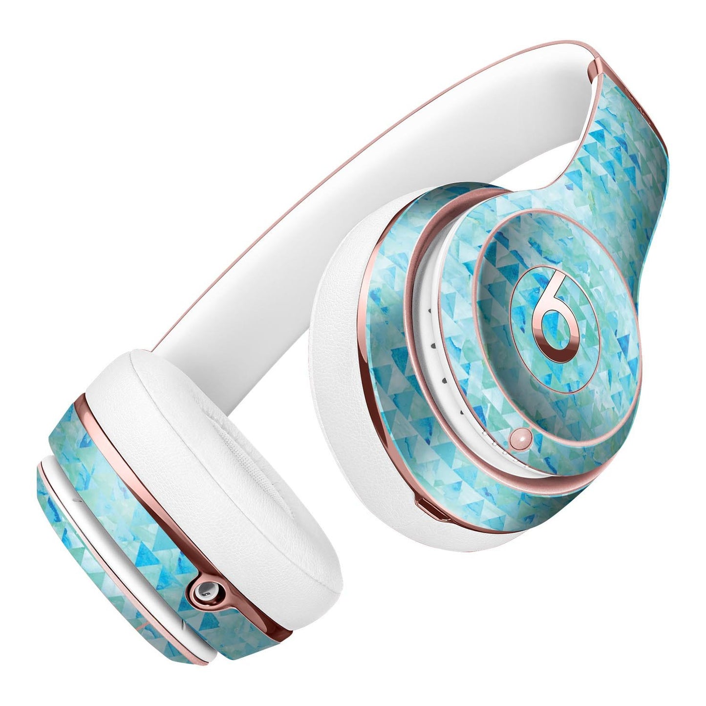 Blue Textured Triangle Pattern Full-Body Skin Kit for the Beats by Dre
