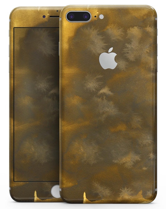 Grunge Yellow and Gray Explosions - Skin-kit for the iPhone 8 or 8